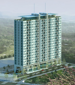 An artist’s rendering shows the proposed Hoa Sen Apartment building in Ho Chi Min City. Vietnam’s property market has stalled due to rising interest rates. (Photo/Nhaban.com)